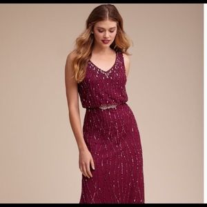 Anthropologie/ BHLDN Brooklyn Black Cherry Dress
